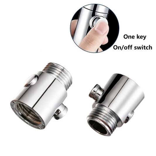 New Shower Head Control Switch,Water Flow Stop Valve,Handheld Showerheads One-Button Pause Water Controller Bathroom Accessories Peaceful Pleasures Health and Wellness