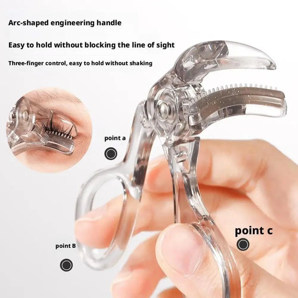 Portable Wide-Angles Eyelashes Curler And Partial Eyelash Curler Eye Lash Curler With One-Clip Comb Makeup Tool For Woman Girls Peaceful Pleasures Health and Wellness