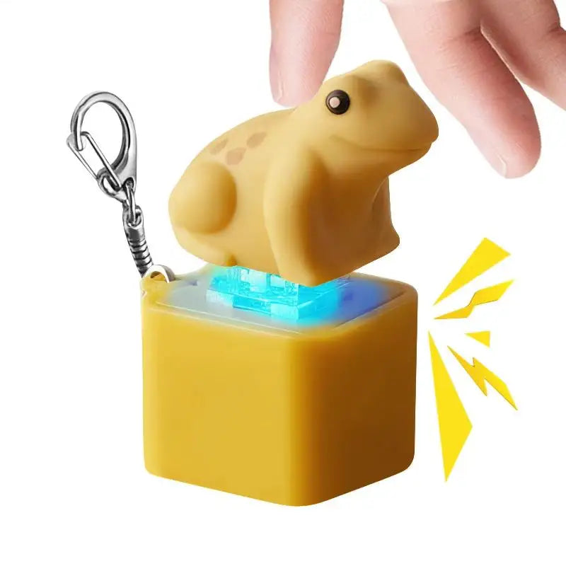 Dinosaur Sound Fidget Keychain – Fun PVC Toy for Kids & Adults