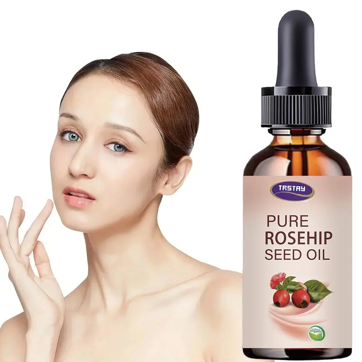 TRSTAY Pure Rosehip Seed Oil Face Serum – 5ml to 50ml