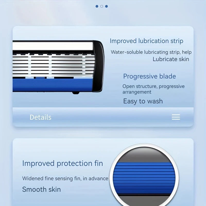 6-Blade Classic Safety Razor – Men's & Women's Manual Shaver