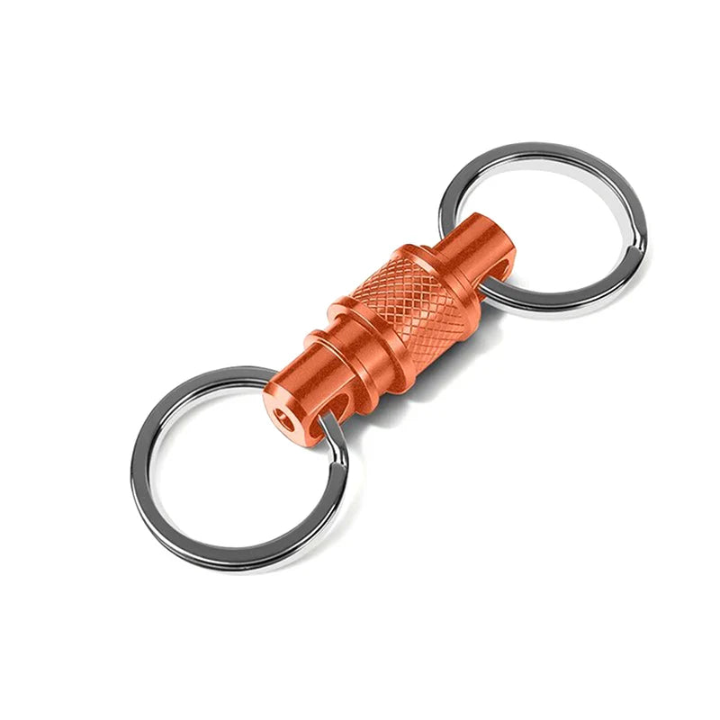 360° Quick-Release Aluminum Keychain Clip | Bag Organizer