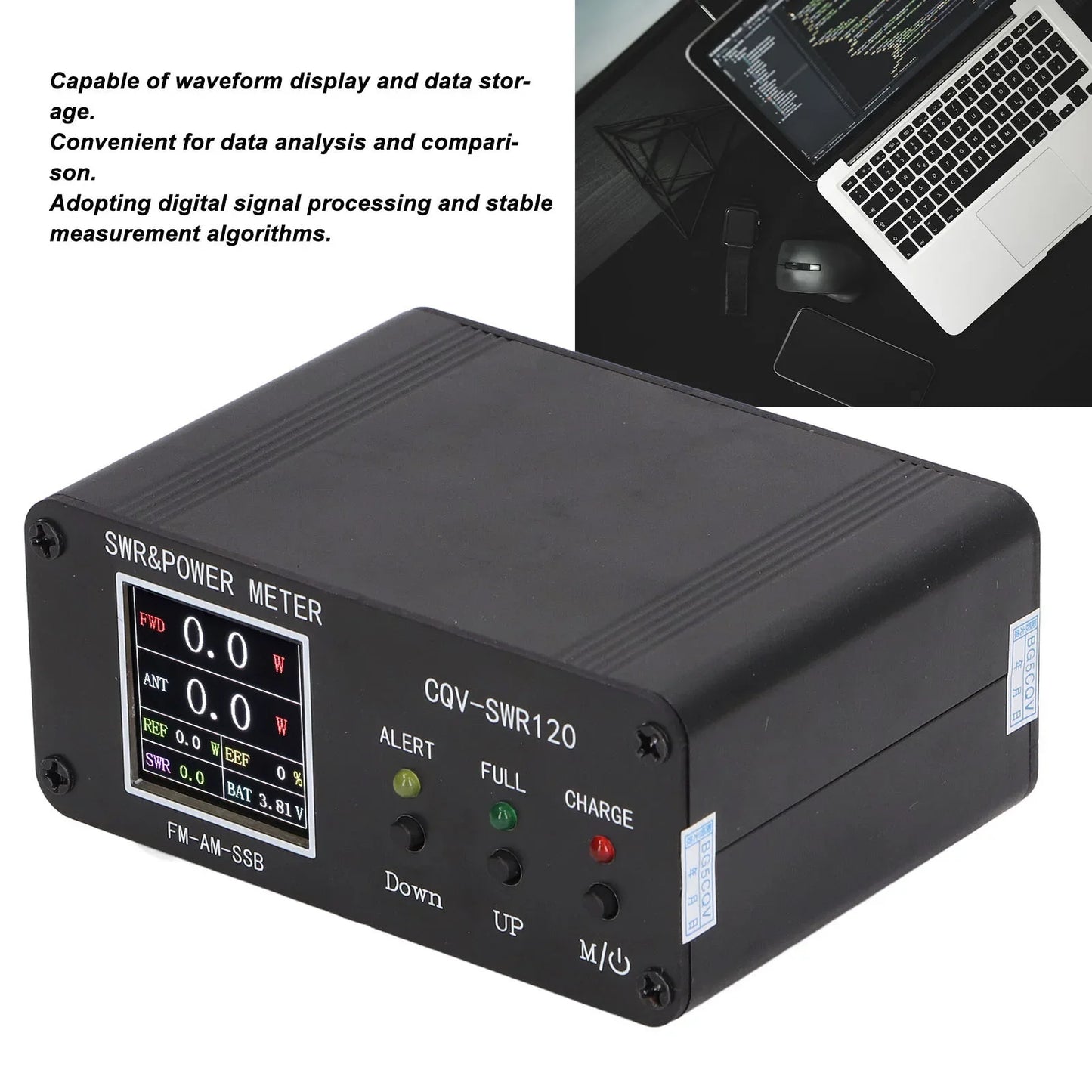 SWR Frequency Meter Tester Power 120W Digital Display Standing FM AM