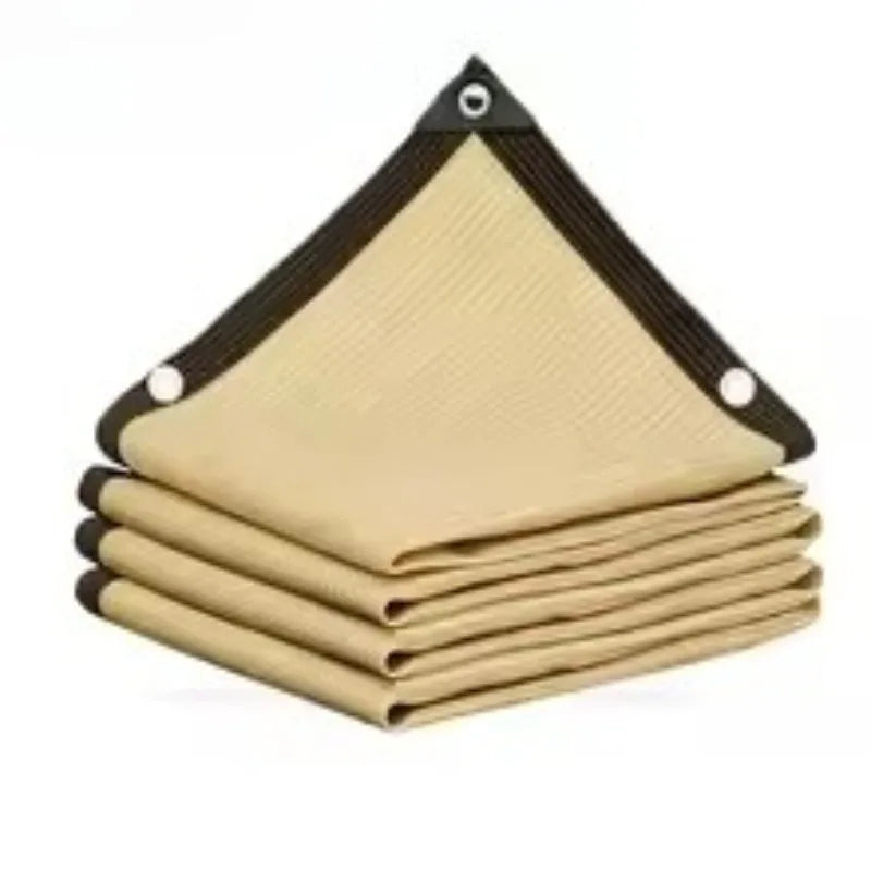 Beige Sun Shade Sail UV Block Canopy with Grommets | Garden Patio