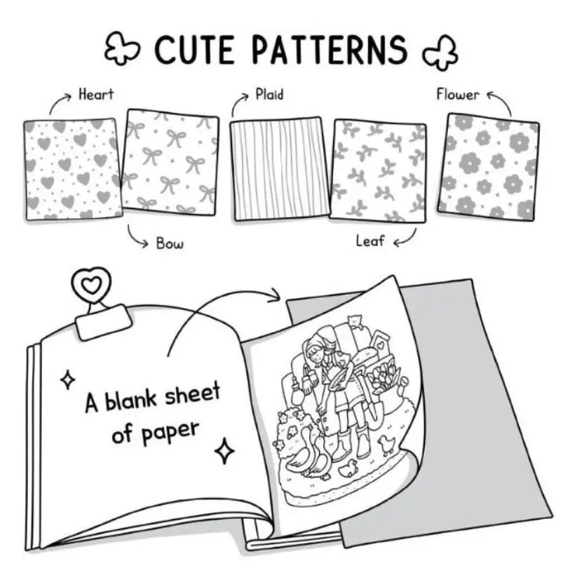 Coloring Books Adults Bold Easy Patterns Cute Drawing Party Birthday