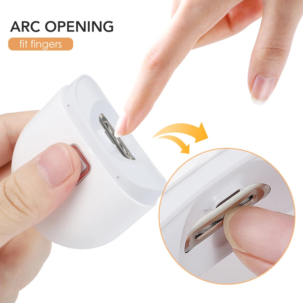Electric Nail Clipper with LED Light | Rechargeable Trimmer