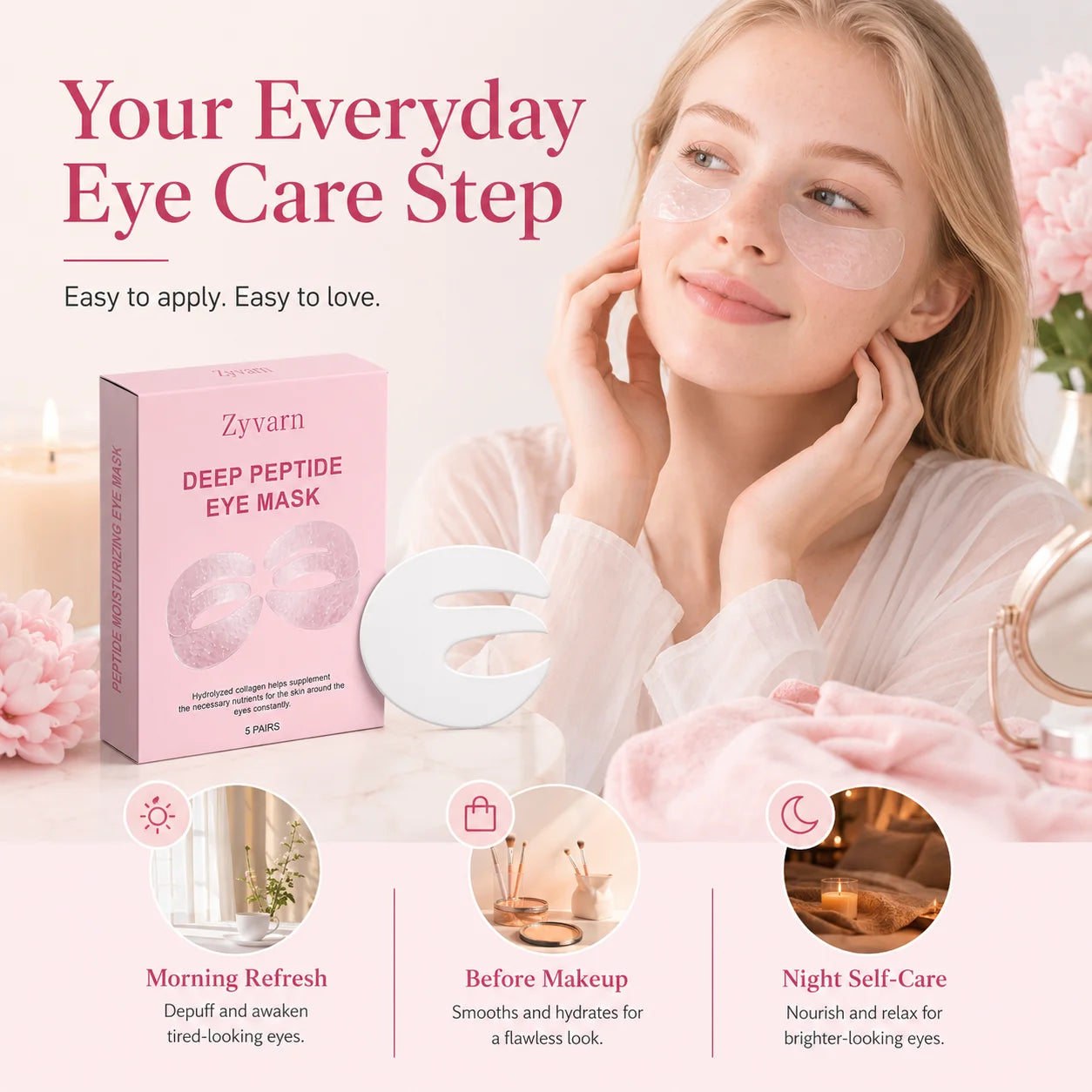Natural Collagen Eye Mask Patches – Hydrating Under Eye Care