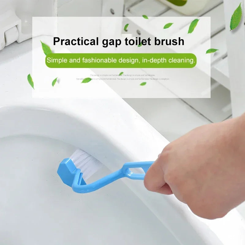 V-Shape Toilet Brush | Long Handle No Blind Spot Cleaner