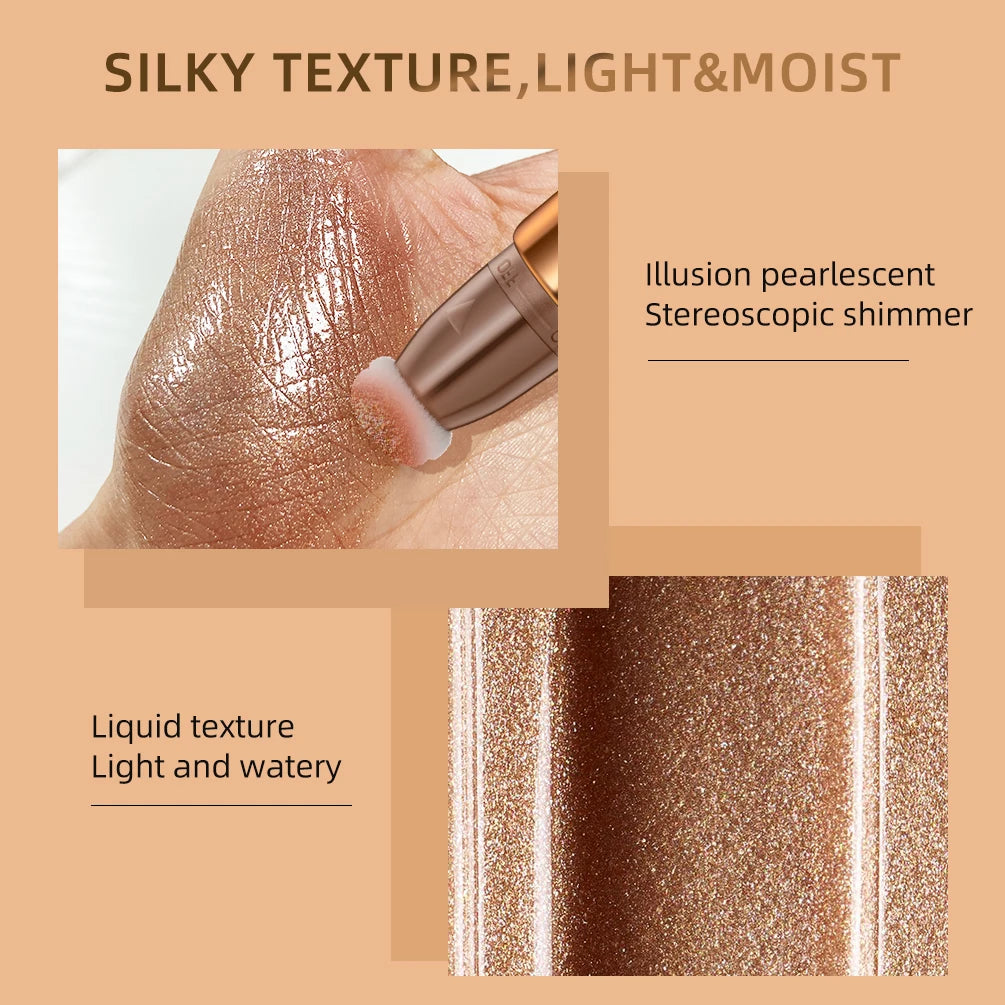 3 Colors 3D Face Brighten Highlighter Bar Cosmetic Face Contour Bronzer Shimmer Highlighter Stick Concealer Cream Makeup tool Peaceful Pleasures Health and Wellness