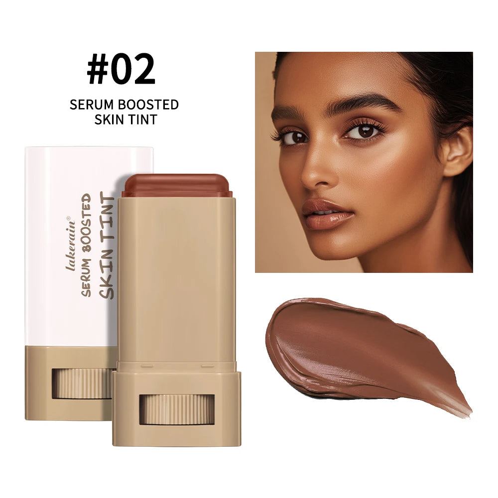 Foundation Skin Tint Balm Skin Tint Stick Waterproof Nourishing Solid Tinted Serum Face Tinted Face Contour Stick Makeup Peaceful Pleasures Health and Wellness Color 2