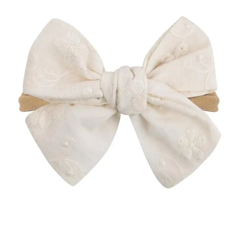 Baby Bowknot Headband | Soft Cotton Photo Prop 0–24 Months
