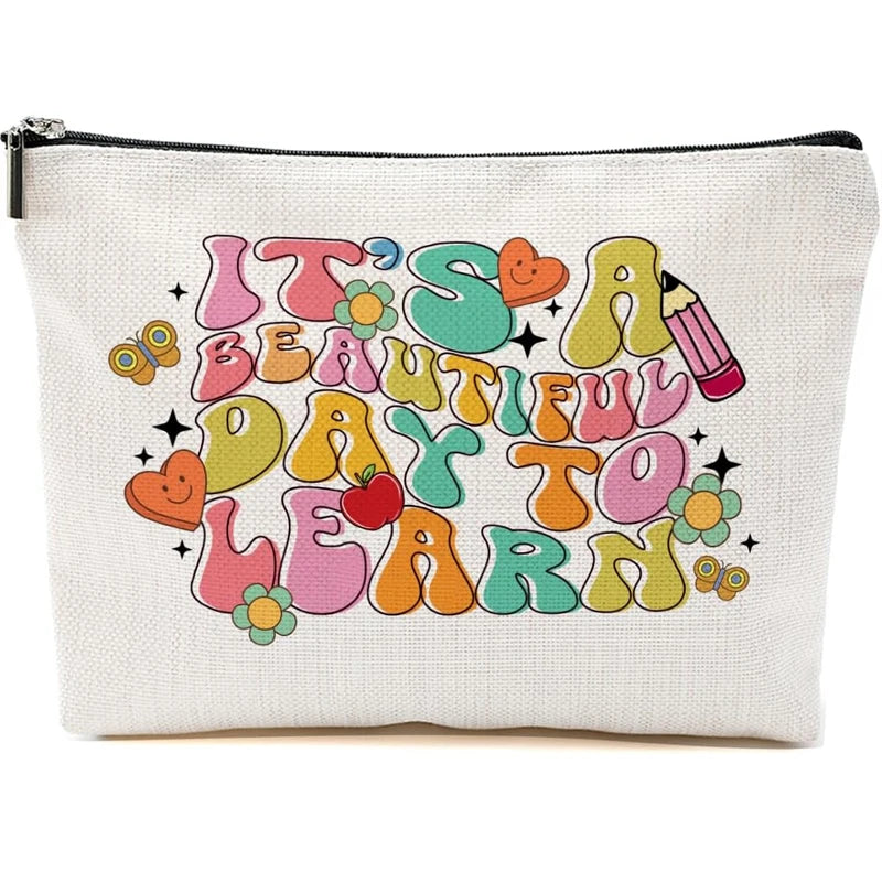 Funny Canvas Makeup Bag | Teacher, Graduation & Retirement Gift