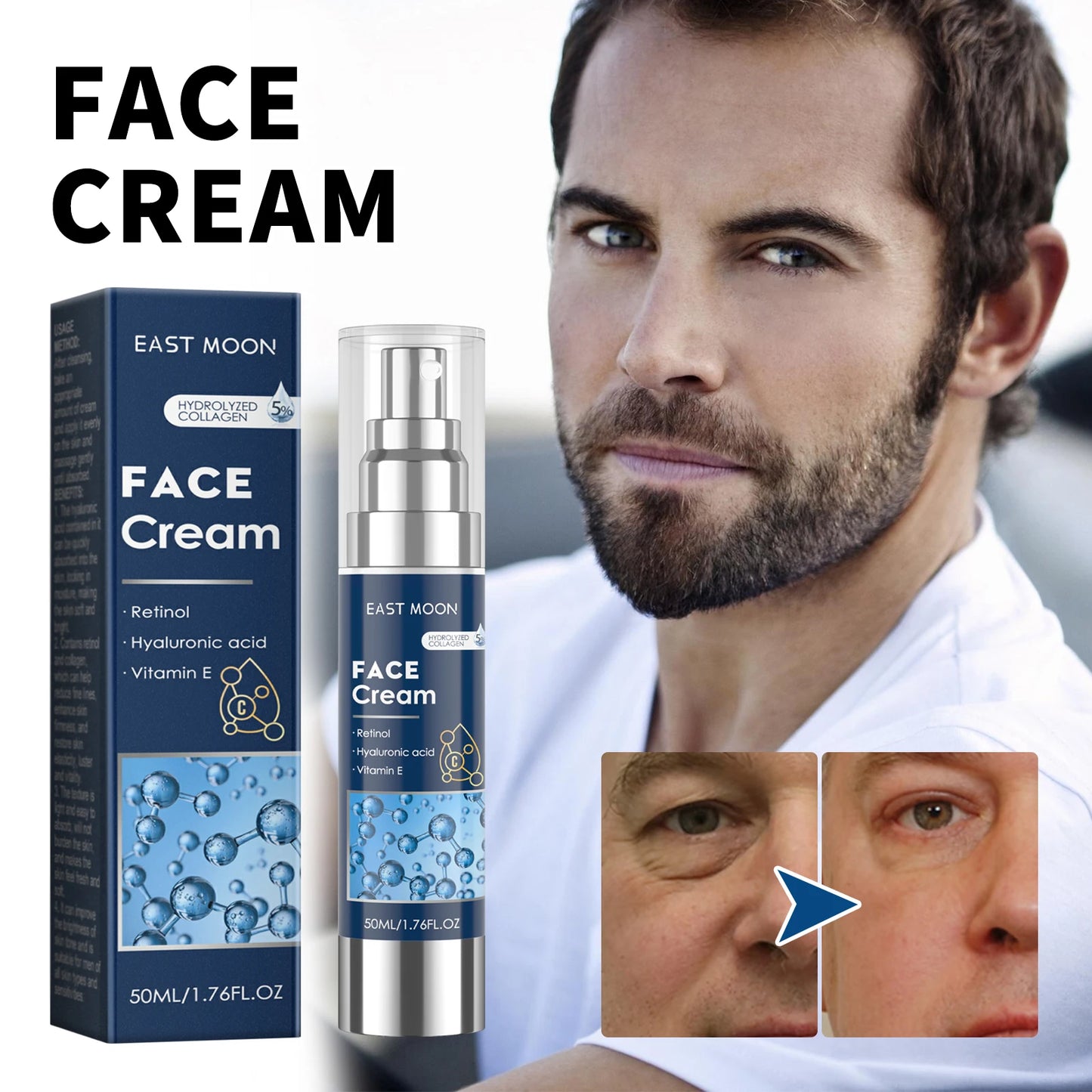 Retinol Face Cream for Men – Firming, Anti-Aging & Brightening