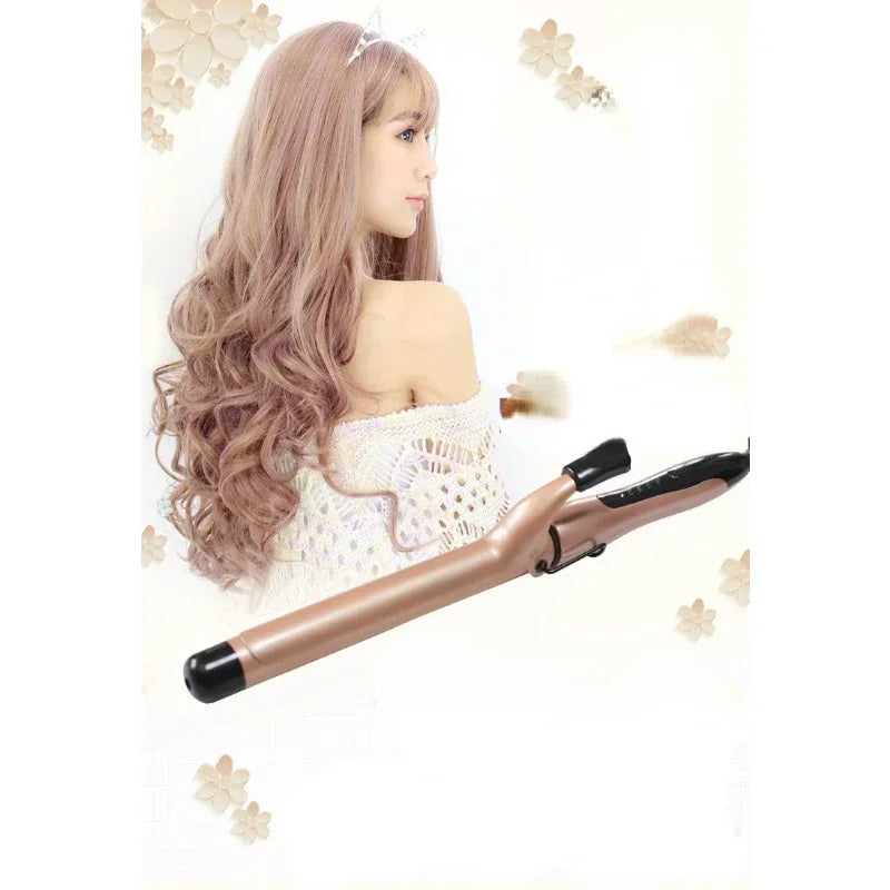 Professional Ceramic Curling Iron with LCD | Tourmaline Wand