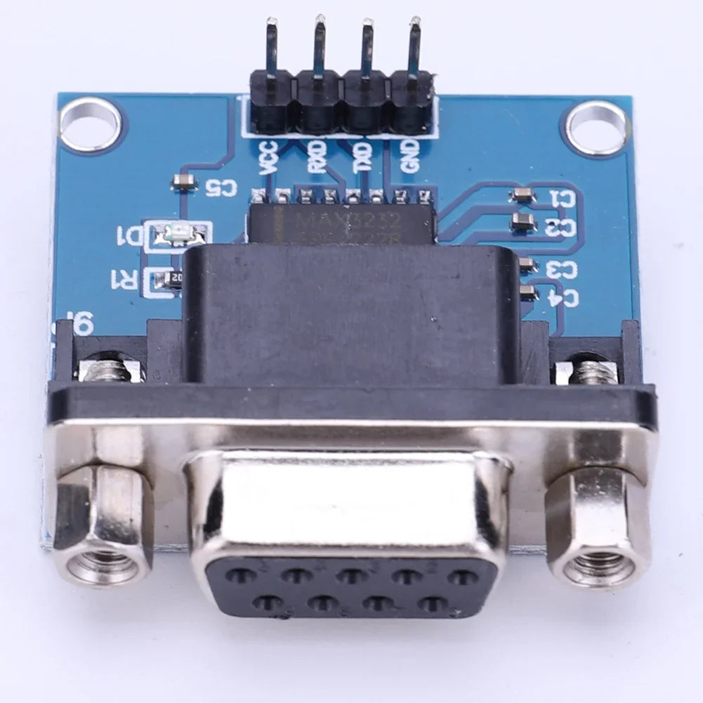 1-10PCS MAX3232 RS232 to TTL Serial Port Converter Module TX RX VCC GND Female DB9 Connector 3.3V-5.5V MAX232 Flashing Board Peaceful Pleasures Health and Wellness