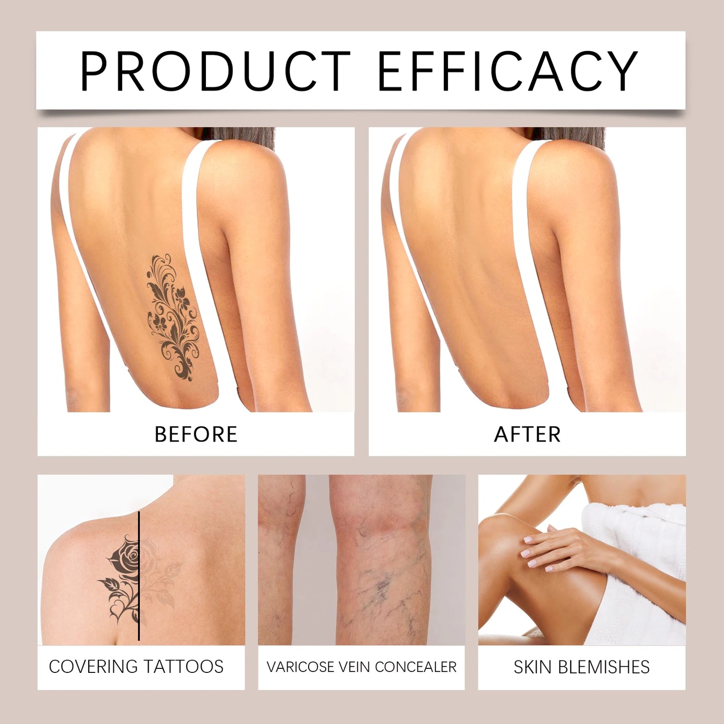 OceAura Waterproof Full Coverage Leg & Body Foundation