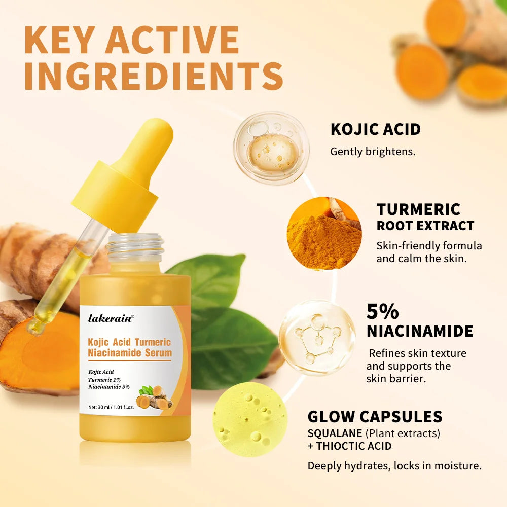 Kojic Acid Turmeric Niacinamide Brightening Serum 30ml