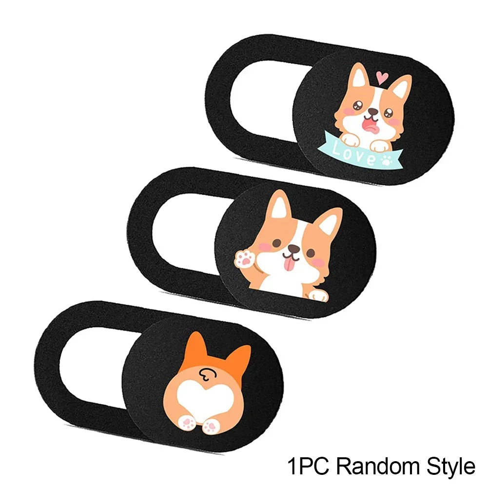 Cute Cartoon Webcam Cover – Ultra-Thin Privacy Slider