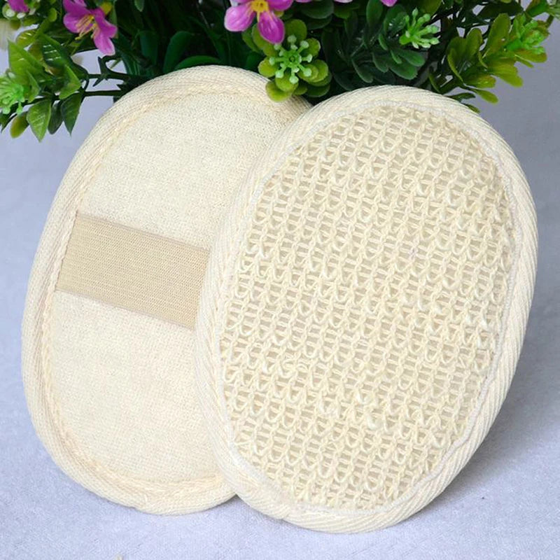 Natural Loofah Exfoliating Bath Gloves & Facial Scrub Pad