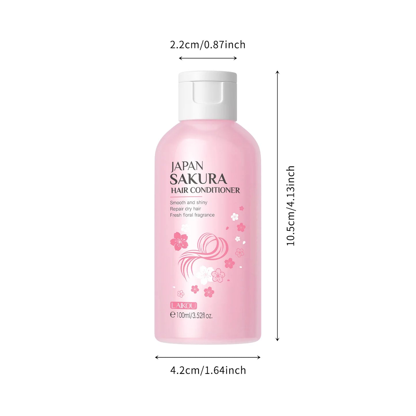 LAIKOU Sakura Shampoo Hair Conditioner Moisturizing Nourishing Repair Damaged Anti Dandruff Oil Control Shampoos Cleansing Care Peaceful Pleasures Health and Wellness HairConditioner100ml
