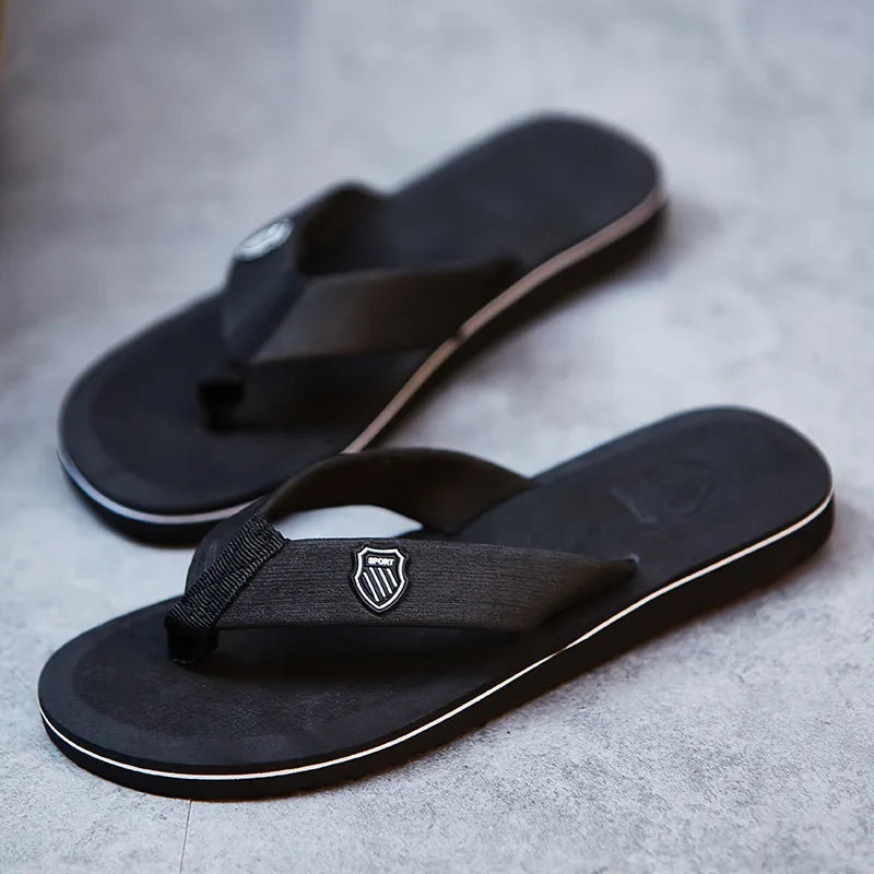 Men's Non-Slip Beach Flip Flops | EVA Summer Sandals & Slides