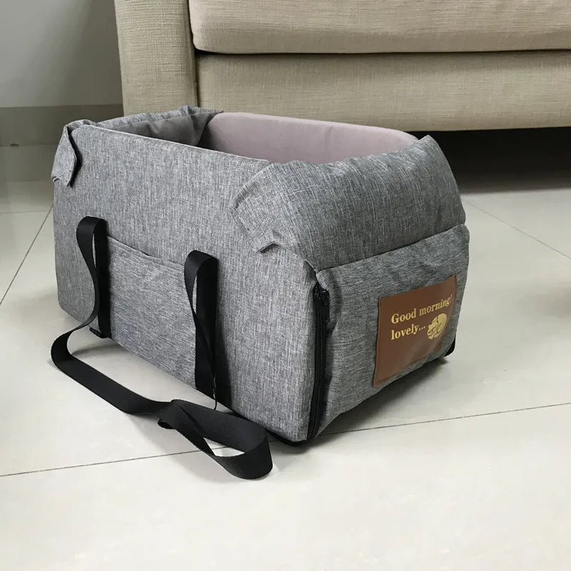 Portable Dog Car Seat Bed & Carrier for Small Dogs & Cats