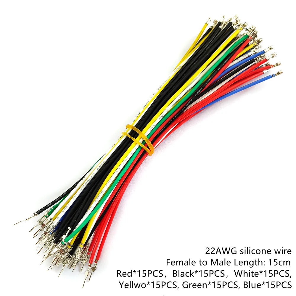 JST XH 2.54mm Pitch Male Female Extension Cable and 22AWG Pre-Crimped Silicone Cable 2 3 4 5 6 Pin Housing XH2.54 Extension Cord Peaceful Pleasures Health and Wellness
