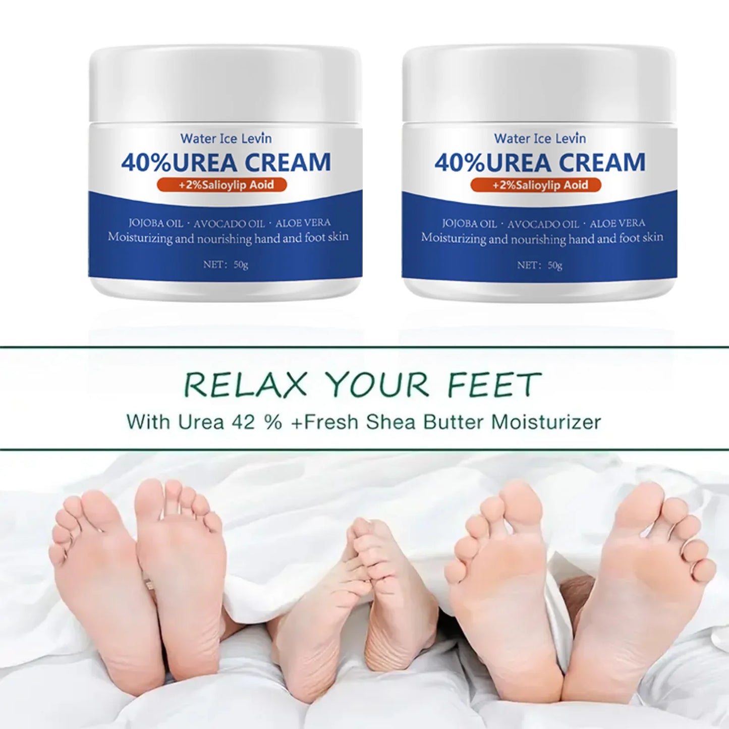 40% Urea Foot Cream with Aloe Vera – Cracked Heel Repair 50g