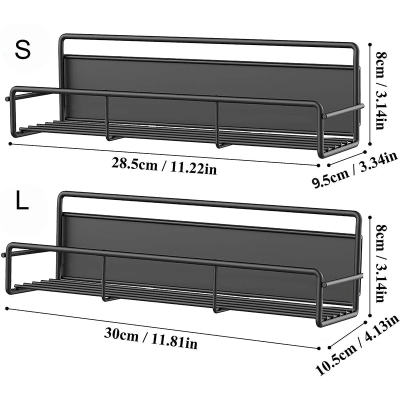 Magnetic Spice Rack for Refrigerator | Fridge Shelf Organizer
