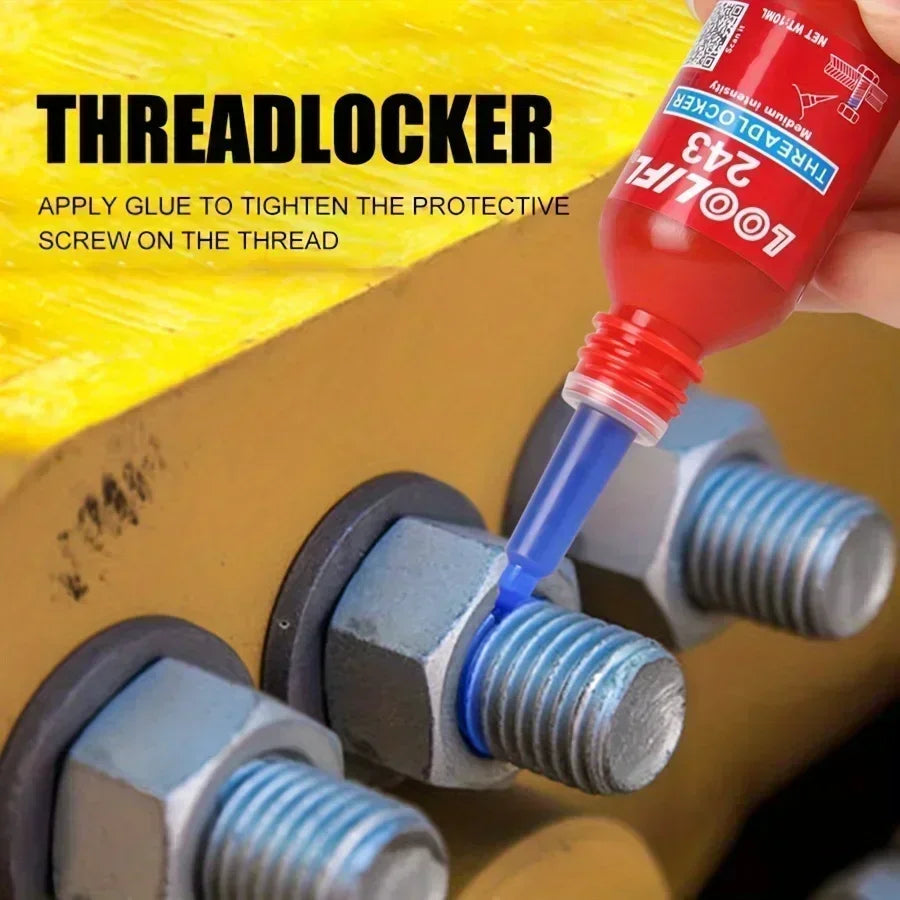 Adhesive 243 Anaerobic Screw Glue Strong Anti-slip Fastening Thread Locker High and Low Strength High-Temperature-Resistant New Peaceful Pleasures Health and Wellness