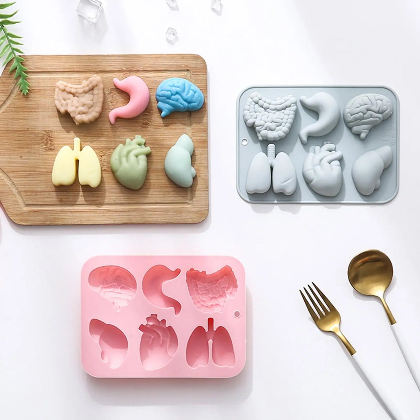 Halloween 3D Organ Silicone Mold – Chocolate, Candy & Ice Tray