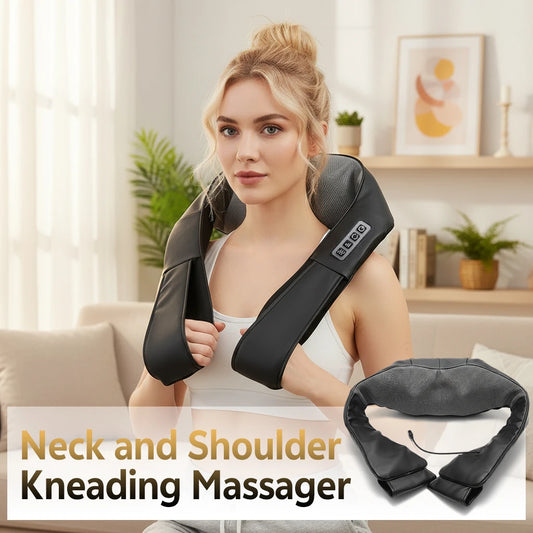 1 Warm Compress Massage Neck and Shoulder Massager, Designed for Kneading Massage of the Neck, Back, Shoulders, Waist, Legs, and Feet, Is an Ideal Gift for Men, Women, Moms, and Dads Peaceful Pleasures Health and Wellness