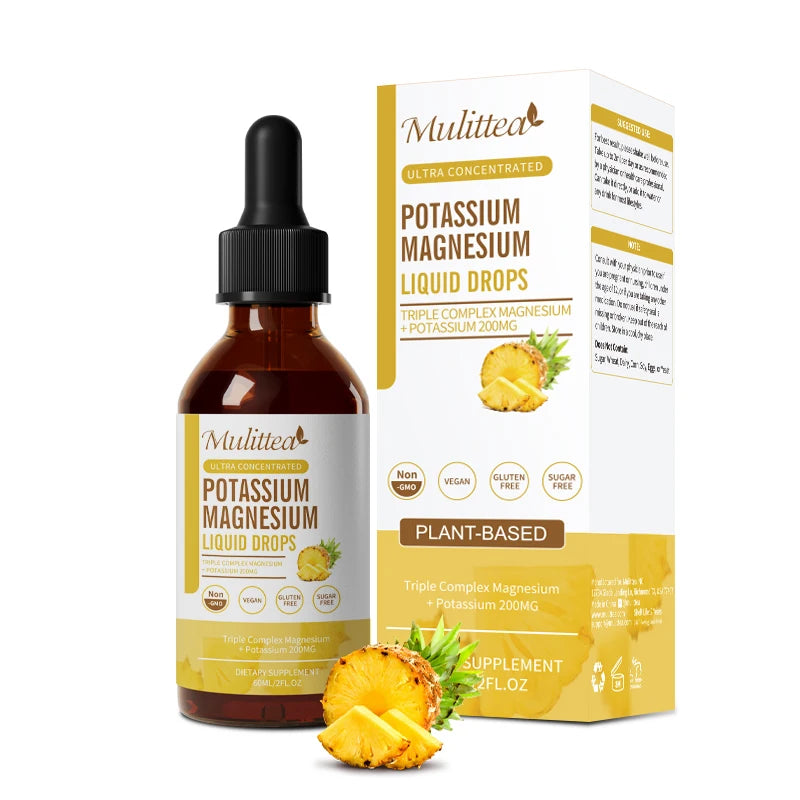 Potassium Magnesium Drops with Vitamin D3 & Zinc – Leg Cramps, Energy & Muscle Support | 60ml Peaceful Pleasures Health and Wellness 60ml 3bottles United States
