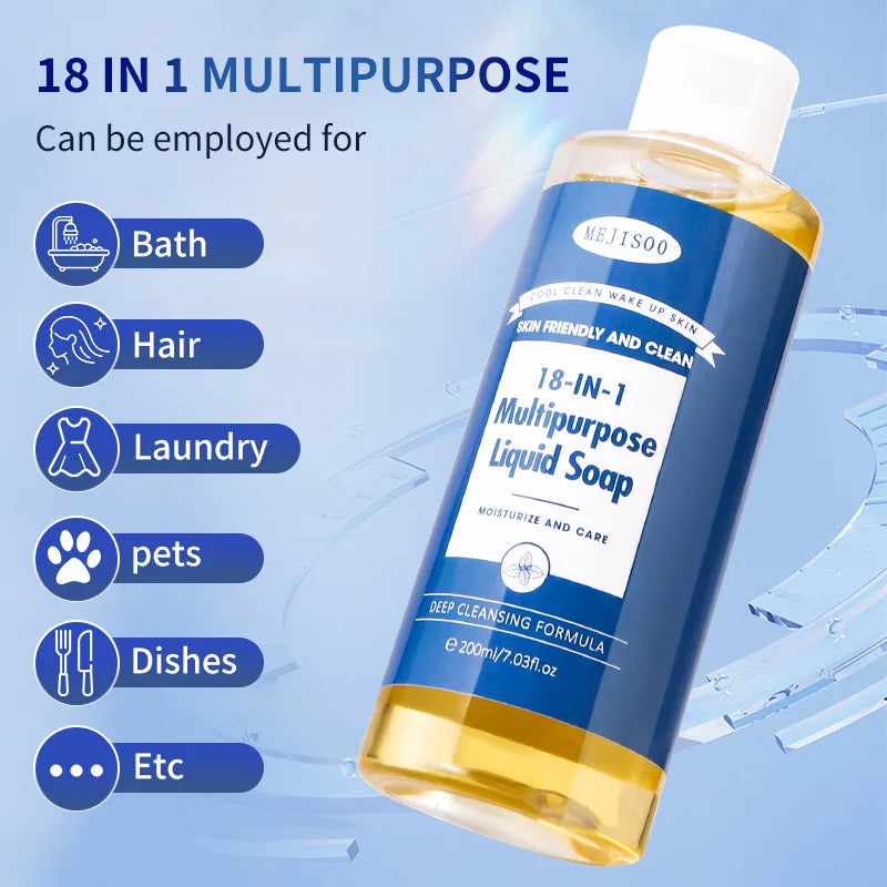 18-in-1 Multipurpose Liquid Soap 200ml – Hair, Body & Pet