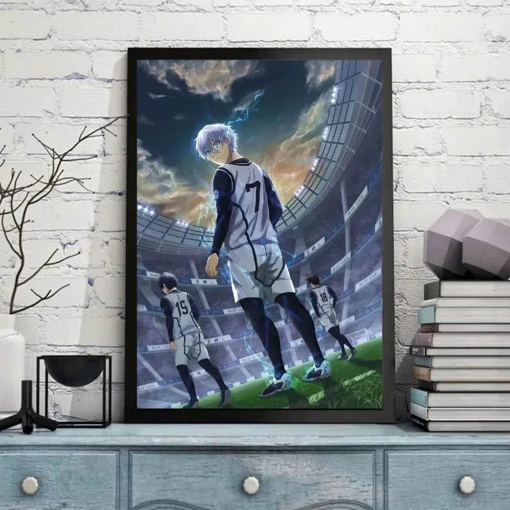 Blue Lock Anime Good Quality Canvas Painting Prints and Posters Room Bar Cafe Vintage Aesthetic Home Decorative Peaceful Pleasures Health and Wellness 3 50x70cm Unframed