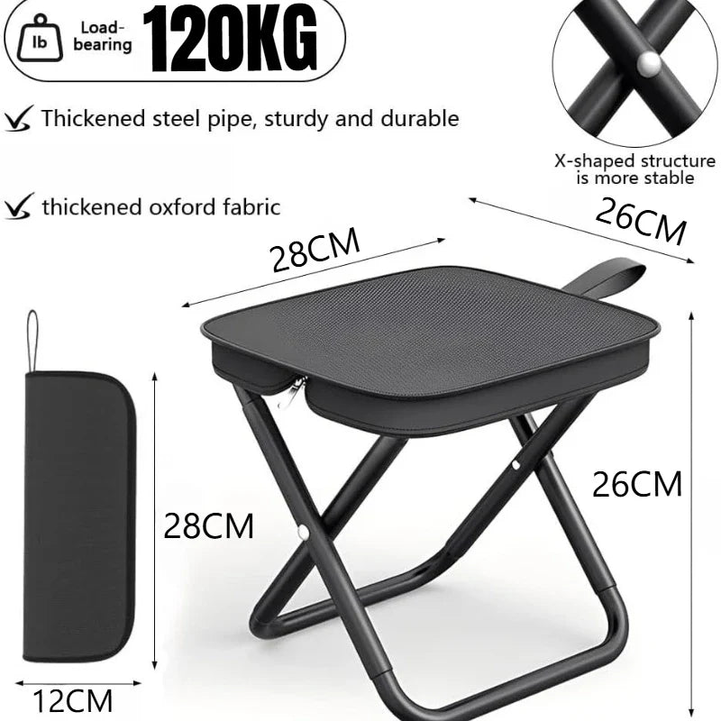 Portable Folding Stool – Camping, Fishing & Outdoor Seat