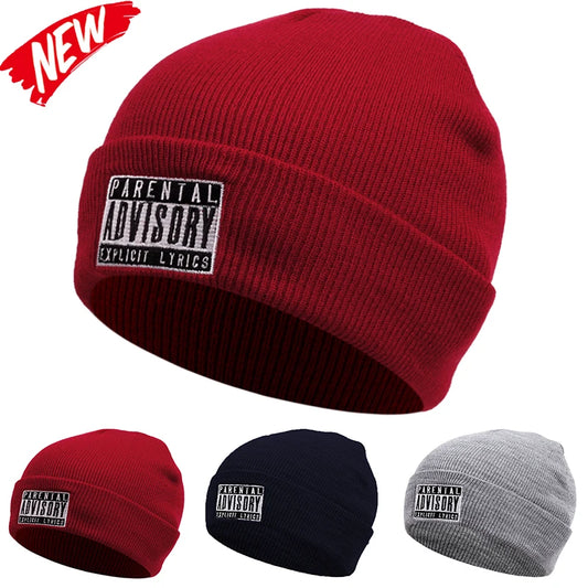 ADV Embroidery Knit Beanie Hat – Unisex Winter Skull Cap Knit Beanie Hat Peaceful Pleasures Health and Wellness