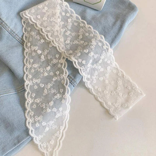 Lace Boho Hair Scarf & Bandana – Fairy Hair Tie for Women Lace Hair Scarf Oasis Select