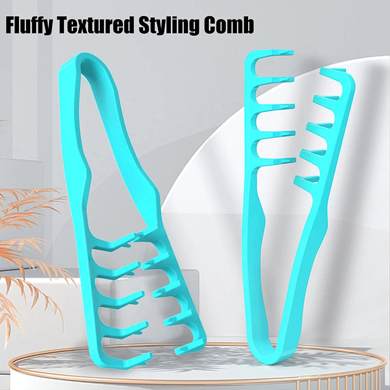 Volumizing Wide-Tooth Hair Styling Comb Curling Tools Fluffy Texture For Men Ideal For All Hair Types Hairstyling Tools Peaceful Pleasures Health and Wellness