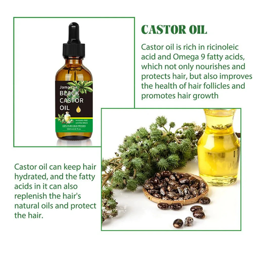 Organic Black Castor Oil for Hair, Skin & Body – 60ml