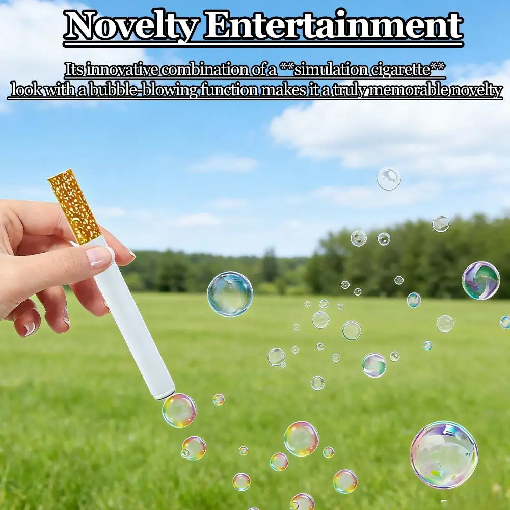 Cigarette-Shaped Bubble Blower Toy – Portable Novelty Fun Peaceful Pleasures Health and Wellness
