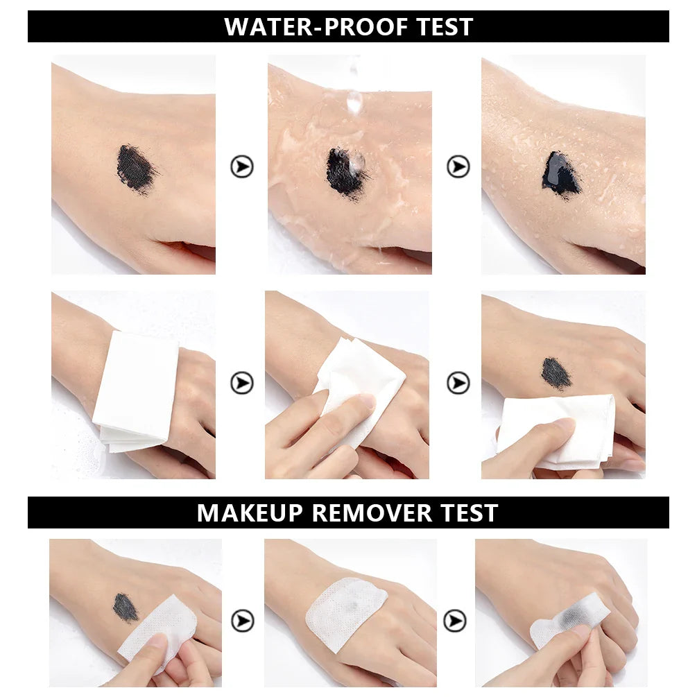 QIBEST 4D Silk Fiber Mascara 2-Pack | Waterproof & Volumizing