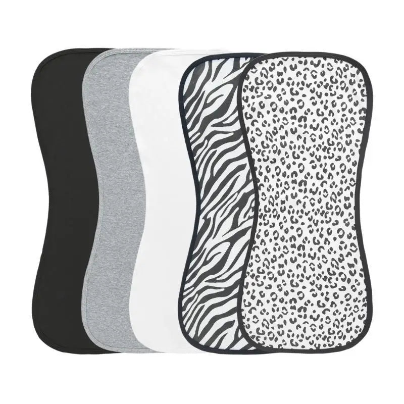 Soft Cotton Baby Burp Cloths – 3 or 5 Pack Infant Feeding Bibs