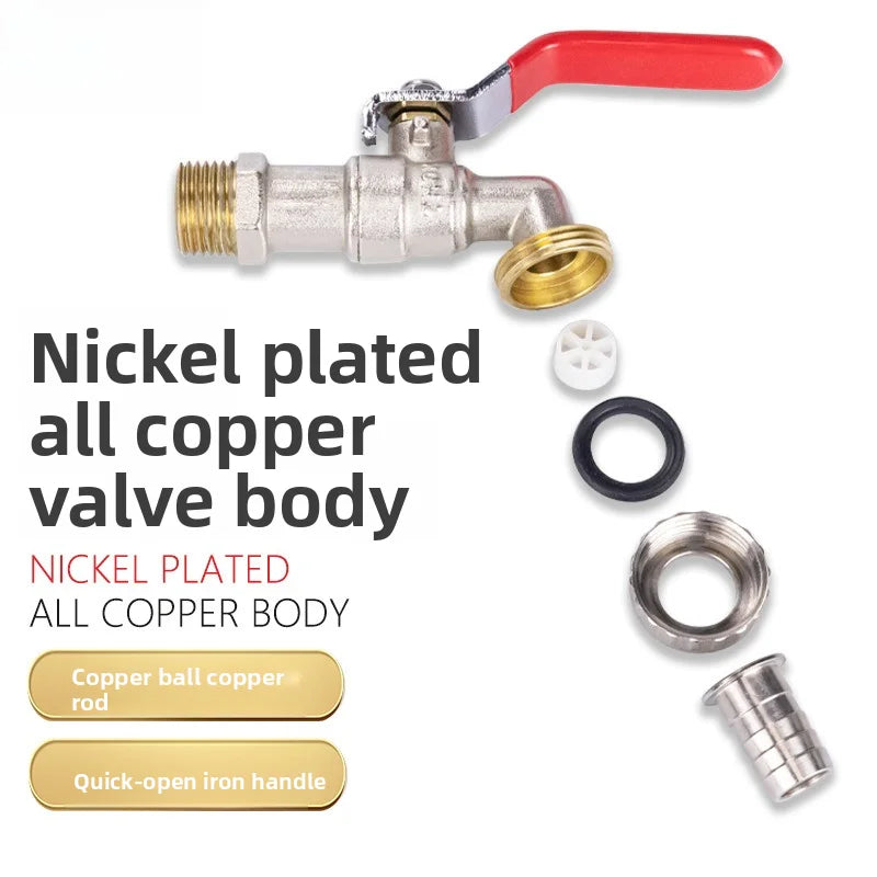 1/2" Brass IBC Tank Faucet | Antifreeze Garden Water Tap Valve