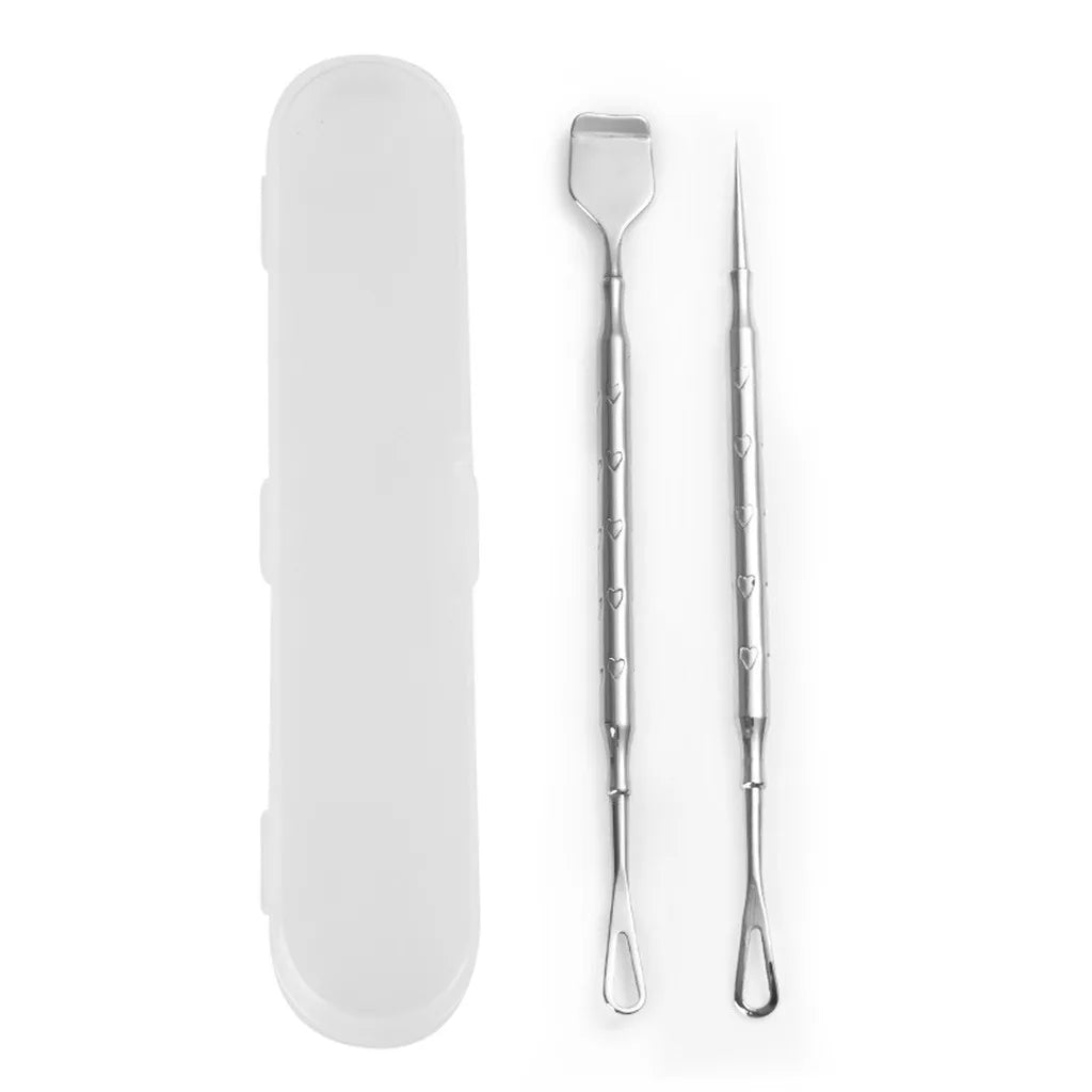 Stainless Steel Comedone Extractor & Blackhead Remover Kit