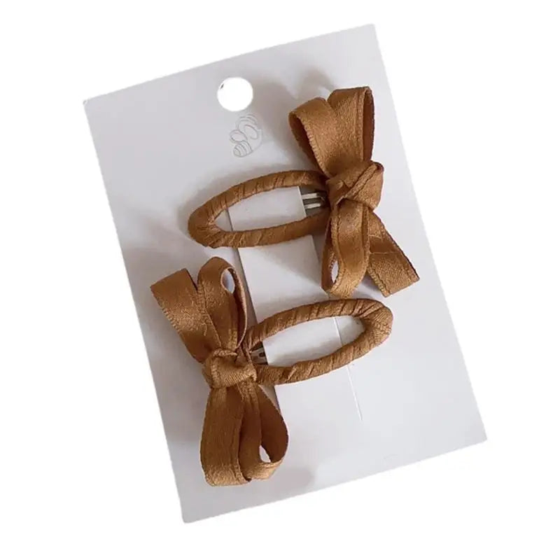Girls Bowknot Hair Clips – Cute Toddler Hairpins (1 Pair)