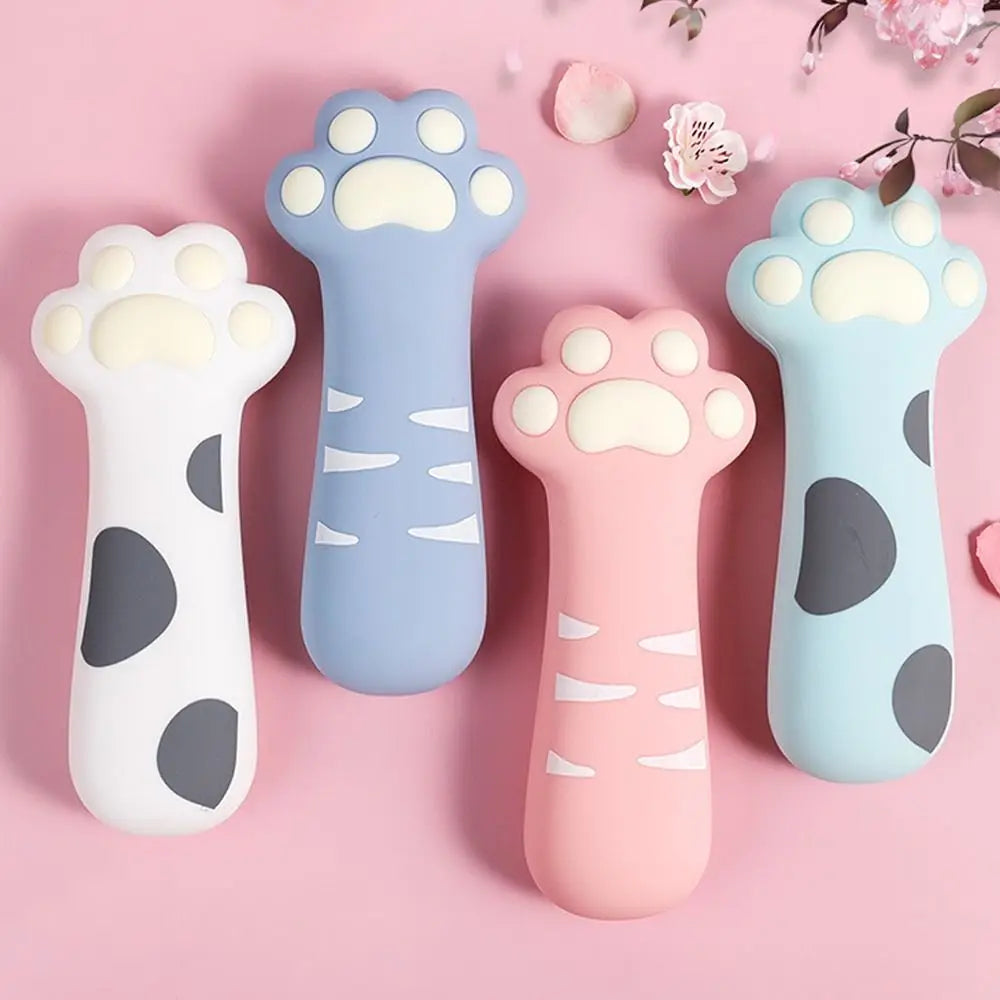 Cartoon Cute Cat Claw Silicone Pencil Case High Appearance Large Capacity Pencil Stationery Boxes Zipper Stationery Pencil Bags Peaceful Pleasures Health and Wellness