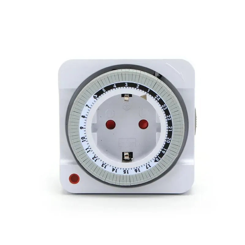 24 Hours Mechanical Cycle Timing Switch Socket EU Plug Smart Countdown Auto Power-off Indoor Timer Peaceful Pleasures Health and Wellness