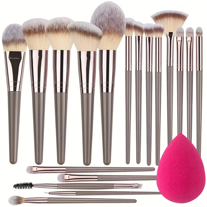 RUNTOIN Professional Makeup Brush Set 3-20 PCS – Soft & Fluffy