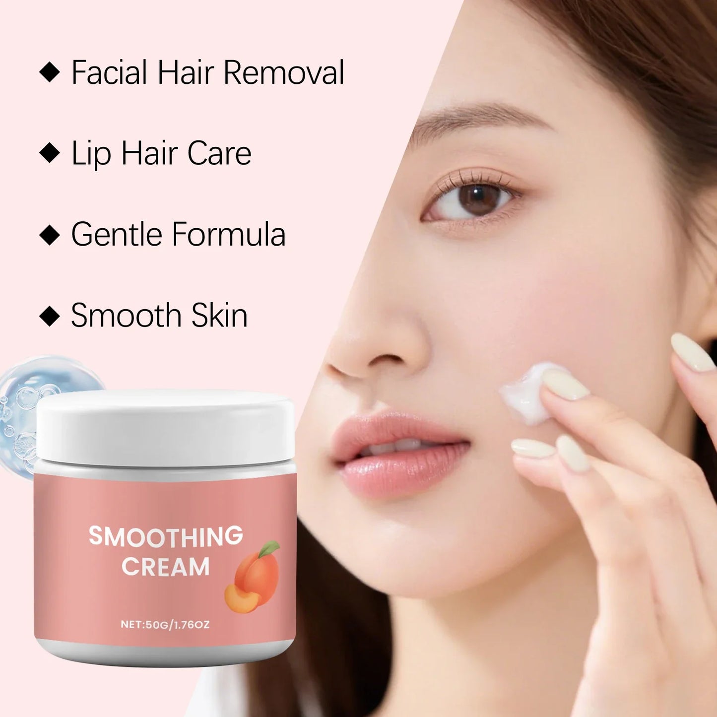 Gentle Facial Hair Removal Cream – Sensitive Skin, 50g